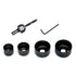 KATA 6PCS Hole Saw Kit 1-1/4" to 2-1/8"(32-54mm) Hole Saw Set in Case with Mandrels and Hex Key for Soft Wood, PVC Board, Plywood...
