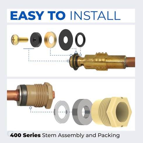630-7755 Wall Hydrant Repair Kit Compatible with Prier Faucet Repair Kit 500 400 300 Series Part Accessories Pressure Vacuum Breaker Outdoor Fauce...