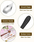uxcell Stainless Steel Coffee Spoon with Ceramic Handle 5.7 Inch Small Dessert Spoons Tea Spoon for Cake Sugar Coffee, Black...