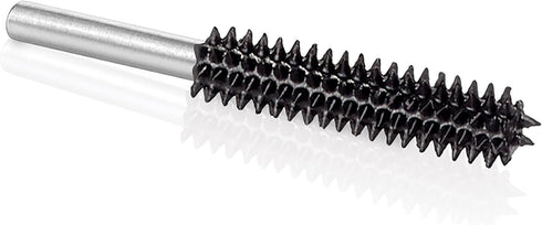 Kutzall Extreme Cylinder Burr, 1?8" Shaft, Very Coarse - Woodworking Attachment for Dremel, Foredom, DeWalt, Milwaukee. Abrasive Tungsten Carbide,...
