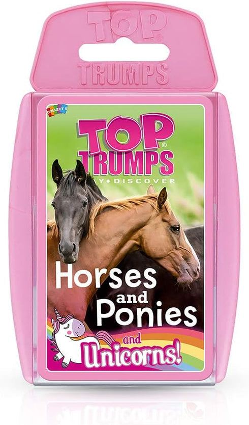 Top Trumps Horses and Ponies and Unicorns Classic Card Game, Learn Facts About Falabella, Shetland and The Andalusian in This Educational Packed G...