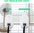 Warm Weather Thermostatically Controlled Outlet with LED Indicator Light, Used for Home, Farms and Industrial Fans, Automatically Turn On at 78°F ...