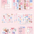 LA QUEENIE Aesthetic Scrapbook Kit,326pcs Scrapbooking Supplies Kit,Art Journaling Supplies with Stationery,A6 Grid Notebook,Scrapbook Gift for Te...