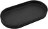 Black Small Tray (10 inch), Oval Tray for Kitchen Counter, Bathtub Bathroom Vanity Items, Countertop Organizer, Coffee Accessory, Bar, Serving Sea...