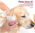 Pet Bath Massage Brush Puppy Dog Cat Grooming Cleaning Soft (Pink)...