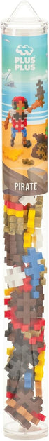 PLUS PLUS - Pirate - 70 Piece, Construction Building Stem/Steam Toy, Interlocking Mini Puzzle Blocks for Kids, Mini Maker Tube...