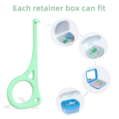 Aligner Removal Tool, 5 Invisible Braces Removal Tools, Retainer Remover Tool, Suitable for Removing Braces, Trays, Retainers, Dentures and Aligne...
