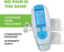 AccuRelief TENS Unit Muscle Stimulater Pain Relief System - Electric Muscle Stimulator with Electrodes for Neck, Back, and Full Body, White and Bl...