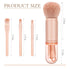 Travel Makeup Brushes Set: 4 in 1 Small Travel Makeup Brushes Mini Facial Makeup Brushes Retractable Makeup Brush Professional Foundation Blending...