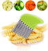 Crinkle Cut Knife set, 1 Fork Slicing Helper 3 Stainless Steel Crinkle Cutter, Fruit And Vegetable Wavy Chopper Knife, Potato Cutter Onion Cutter ...