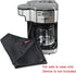 Hermitshell Dust Proof Cover with Soft Velvet Lining for Hamilton Beach 49980A Single Serve Coffee Brewer and Full Pot Coffee Maker ?Black?...