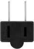 Upward Angled Adapter Vertical Right Angled Up Angle AC Adapter, NEMA 1-15P USA Outlet Saver Extension Adapter 15A 125V Molded...