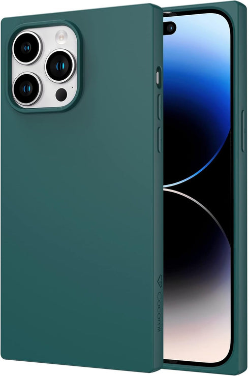Cocomii - Rectangle Case Compatible with iPhone 13 Pro Max/12 Pro Max - Soft Touch Silicone, Microfiber Lining, Women Girls Men, Case for iPhone 1...