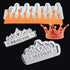 Set of 2 Princess Crown Silicone Fondant Molds 3D Crown Gumpaste Candy Mold Sugarcraft Baking Tool for Birthday Party Cake Topper Decorating...