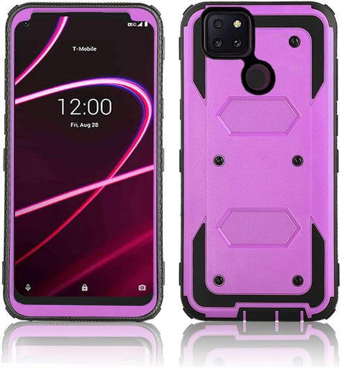 Asuwish Phone Case for T-Mobile Revvl 5G Cover Hybrid Rugged Shockproof Drop Proof Full Body Protective Heavy Duty Mobile Cell Accessories Tmobile...