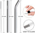 Vinaco Stainless Steel Smoothie Straws, 0.4'' Extra Wide Reusable Metal Drinking Straws for Milkshake, Smoothie, Beverage, Set of 4 with 1 Cleanin...
