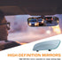 Car Rear View Mirror, 11.81 Inch Anti-Glare HD Glass Frameless Automotive Panoramic Convex Interior Clip-on Wide Angle Mirror for Reduce Blind Spo...