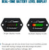 Runleader 36V Battery Fuel Gauge Meter,Battery Level Meter,Lead Acid Battery Applicably,Single & Multiple Screen Display for Golf Cart Club Car Fo...
