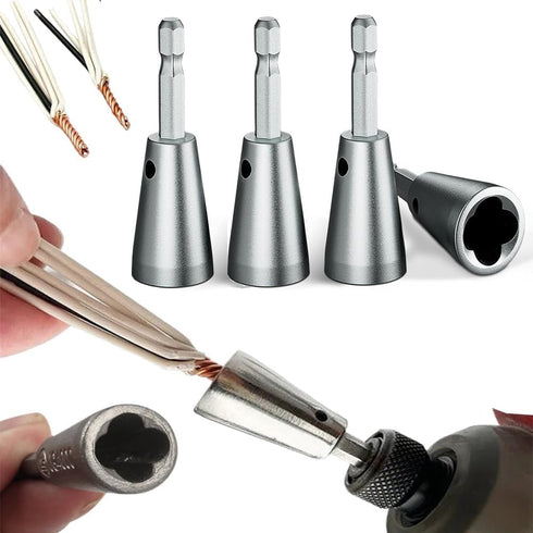 4PCS Wire Twister Tool for Drill, Blendixy Wire Strippers, Drill Bit Sharpener Wire Twister, Drill Powered Electrical Tools, Electrical Wire Wire ...