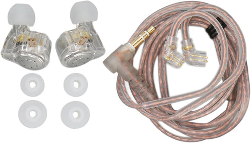 Yunseity EDX PRO Wired Earbuds, Stereo Clear Sound in Ear Headphones, 3.5mm Jack Plug Noise Isolating Headphones for Phones and Laptops, No Mic (T...