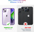 Diaclara Designed for iPhone 14 Case, Full Body Rugged Case with Built-in Touch Sensitive Anti-Scratch Screen Protector, with Camera Lens Protecto...