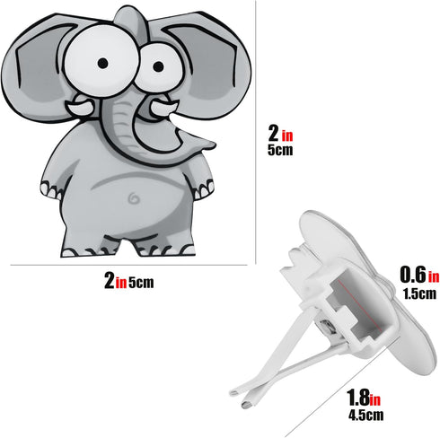 Car Aromatherapy Essential Oil Diffusers, 2Pcs Elephant Air Fresheners Box, Car Interior Fragrance Aroma Diffusers for Car Owners...