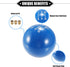 Car Manual 4 Speed Ball Gear Shift Knob Kit, Round Short Throw Shifter Universal for Manual Transmission Vehicles Durable Acrylic Blue with Adapte...