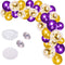 Purple Balloon Garland Arch Kit, 121 PCS Purple and Gold Party Decorations for Birthday, Graduation, Wedding, Anniversary...