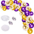 Purple Balloon Garland Arch Kit, 121 PCS Purple and Gold Party Decorations for Birthday, Graduation, Wedding, Anniversary...