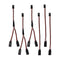 6 PCS JST Y Connector 3 Pin JST Plug Splitters, Servo Male to Female Y Wire Cable, Parallel RC Servo Extension Cord, Wire Cable Fits RC JR Futaba ...