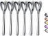 Demitasse Espresso Spoons, 5.5'' Mini Coffee Spoons, Stainless Steel Small Spoons,Tea Spoons for Dessert, Set of 6, Dishwasher Safe (Silver)...