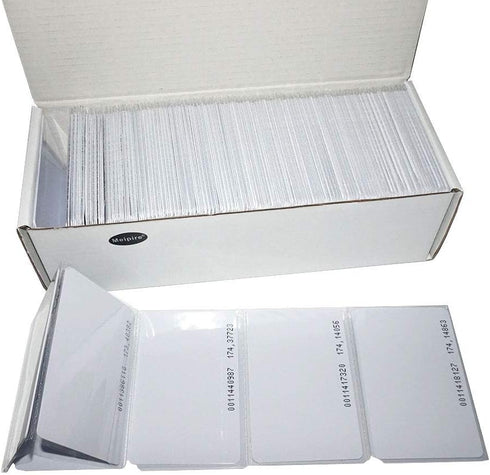 Meikuler 125Khz RFID Proximity Cards, 0.8mm ID Card for Door Entry Access Control System and Attendance, Read only (30)...