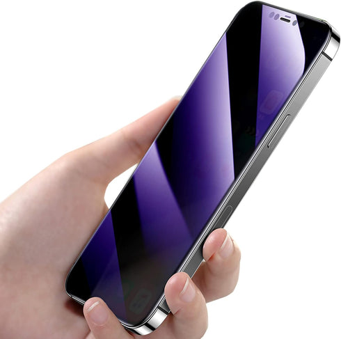 3 PCS Anti-Blue Privacy Tempered Glass Anti-Spy Screen Protector Anti-Peeping Film Suit for iPhone XR/iPhone 11, 6.1 inch 9H Hardness Anti-scratch...