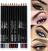 12Pcs Lot Set 12 Colors Eyeliner Pencil Waterproof Eyebrow Pencil Cosmetics with a Pencil Sharpener...