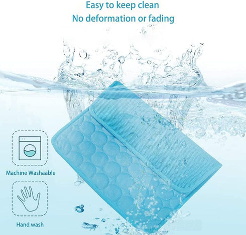 MICROCOSMOS Summer Cooling Mat & Sleeping Pad- Water Absorption Top, Materials Safe, Easy Carry, EZ Clean. Keep Cooling for Pets, Kids and Adults....