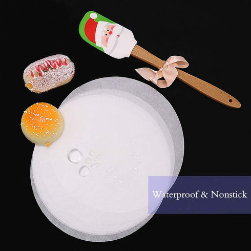 Parchment Paper Rounds, Set of 200, Non Stick 8 Inch Baking Parchment Circles/Baking Paper Rounds for Cake Pan, Springform Pan, Tortilla Press and...