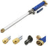 High Pressure Hydro Jet Wand, Extendable Garden Sprayer 2 in 1 Power Washer Attachment Water Hose Nozzle Car Washer Glass Cleaning Tool Window Wat...