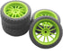 4Pack Vgoohobby RC Rubber Tires and Plastic Wheel Rims 12mm Hex Hub Compatible with HSP HPI Redcat Tamiya RC 1/10 On Road Racing Touring Car...