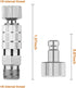 HUBEST Airbrush Quick Disconnect Coupler Release Fitting Adapter with 4 Male Fitting, 1/8" Male and Badger Paasche Aztec Airbrush...
