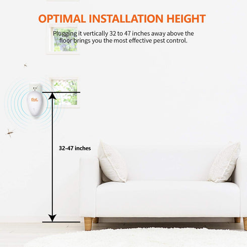 Ultrasonic Pest Repeller, Set of 6-Packs Electronic Plug in Repellent Indoor for Flea, Insects, Mosquitoes, Mice, Spiders, Ants, Rats, Roaches, Bu...