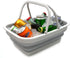 SAMMART SAMMART 9.2L (2.37Gallon) Collapsible Tub with Handle - Portable Outdoor Picnic Basket/Crater - Foldable Shopping Bag - Space Saving Stora...