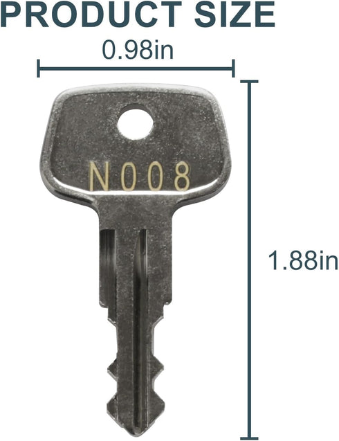 N008 Thule Series frame key,Thule roof rack replacement key,Replacement key for Yakima & Thule Ski, Roof,Cargo Box, Carrier Racks and Crossbars[Co...