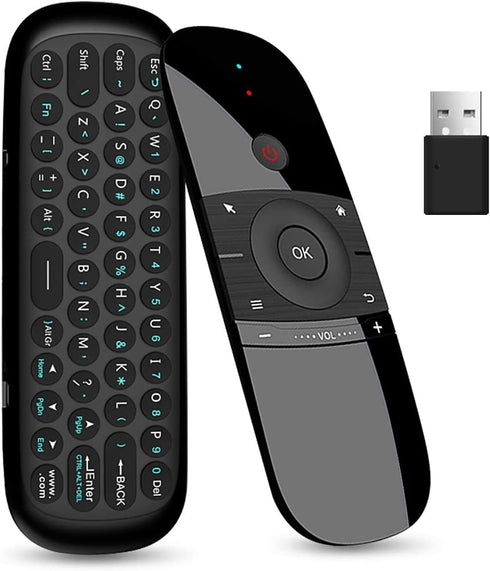 WeChip W1 Universal TV Remote Air Mouse, Wireless Keyboard Fly Mouse 2.4GHz Connection Air Remote Keyboard Mouse for Android TV Box/PC/Smart TV/Pr...