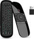 WeChip W1 Universal TV Remote Air Mouse, Wireless Keyboard Fly Mouse 2.4GHz Connection Air Remote Keyboard Mouse for Android TV Box/PC/Smart TV/Pr...