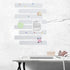 8Pcs White Cork Board Bar Strips with 50 Pushpins & Sticky Notes, Self-Adhesive Bulletin Board Strips No Damage for Wall, Felt Pin Board for Paste...