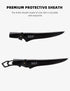 BKF Pro 7" Fillet Knife Fishing Knife Stainless-Steel Blade for Filleting and Boning with Sheepskin Protective Sheath, Fishing Gear and Equipment,...