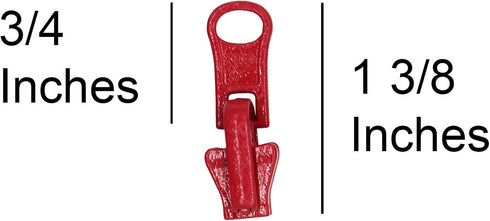 ZipperStop Wholesale Distributor YKK® Zipper Repair Kit Solution, YKK® #5 Molded Reversible Fancy Pulls Vislon Slider Made in USA - 3 Pulls Per Pa...