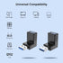 USB 3.0 Adapter 90 Degree Male to Female Combo Vertical Up and Down Angle Coupler Connector...