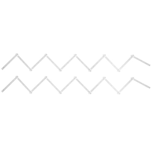 2Pcs 2m Folding Carpenters Ruler Lightweight Compact Measuring Stick Woodworking Tool MultiAngle Design...