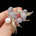 Rhinestone Birds Brooch Pin for Women Men Fashion Crystal Animal Brooches Lapel Pins Elegant Dress Accessories Jewelry Gift Box Boutonniere Corsag...